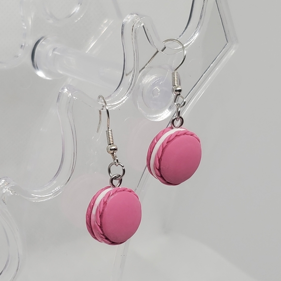 ‼️B2G1 Macaroon Cookie Earrings, New - Picture 2 of 2